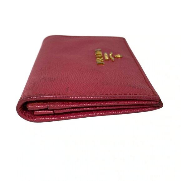 PRADA - Pink Leather Card Case - Picture 4 of 9